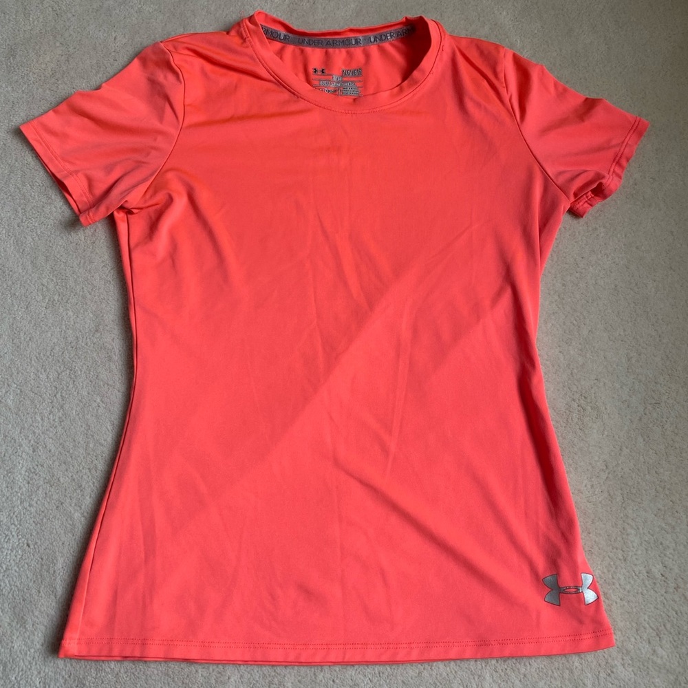 Under Armour Kids L Red/Pink Workout Top
